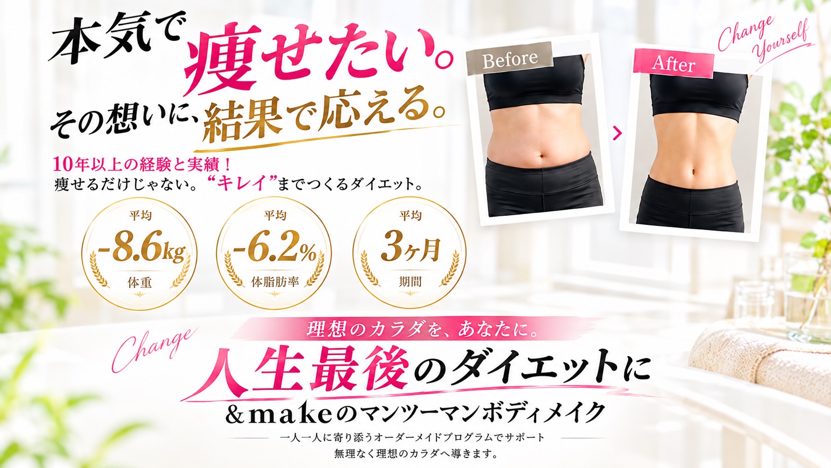 本気で痩せたい。その想いに、結果で答える。